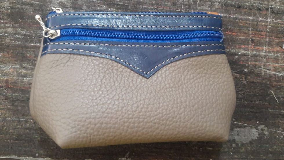 Miniatura: Mini-monederos cuero combinados