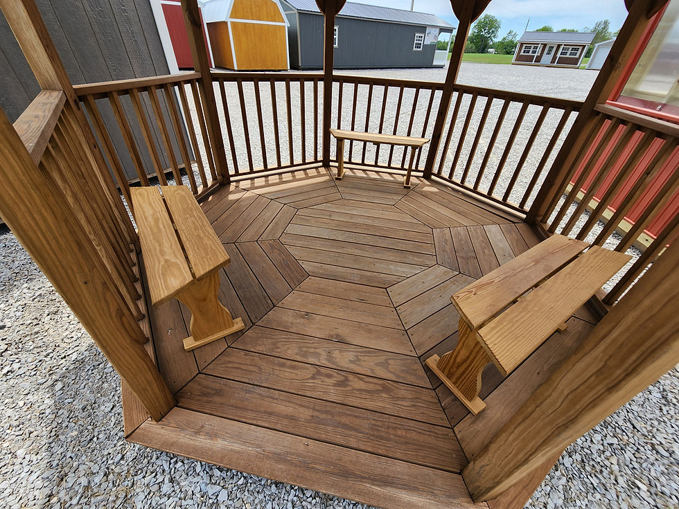 Thumbnail: Classic Round Octagon Wood Stained Built To Order
