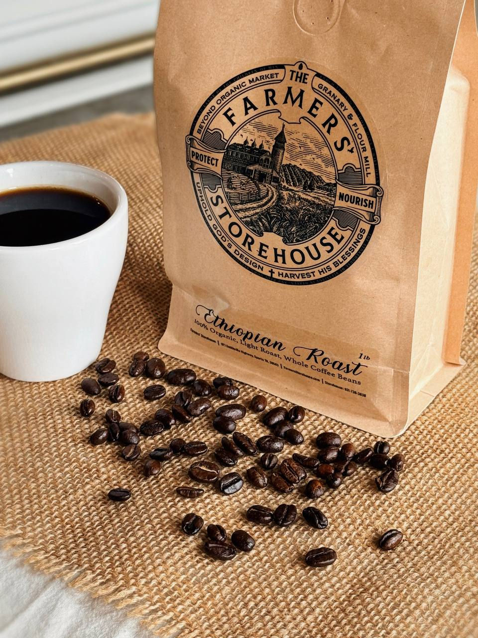 Thumbnail: Organic Harar Ethiopian Coffee - Whole Bean