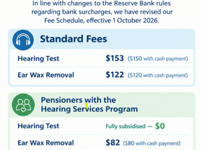Update to Our Fee Schedule