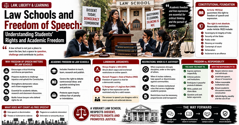 Law Schools and Freedom of Speech: Understanding Students’ Rights and Academic Freedom Guide