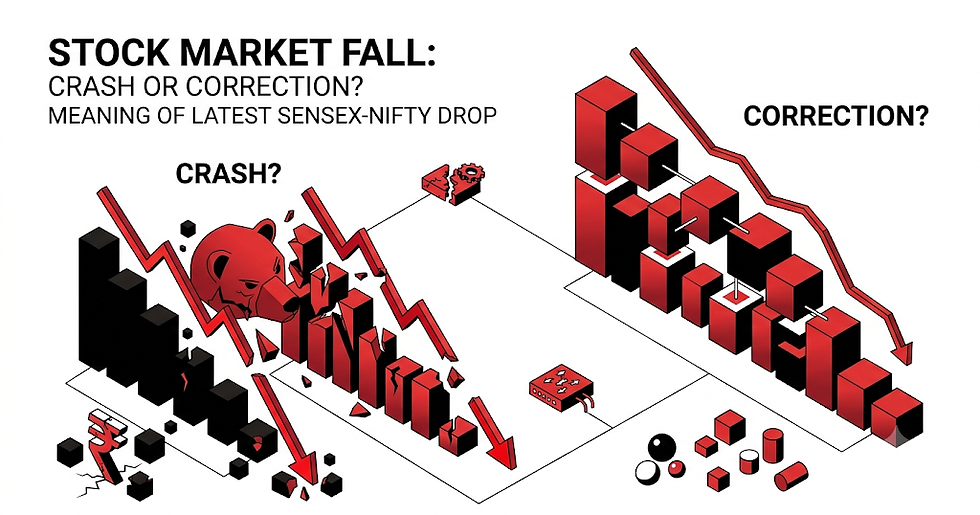 Unraveling the Mystery: Stock Market Crash or Temporary Correction? What the Latest Sensex-Nifty Fall Means