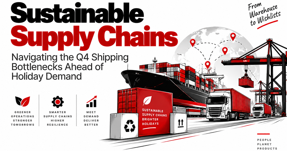 Sustainable Supply Chains: Navigating the Q4 Shipping Bottlenecks Ahead of Holiday Demand