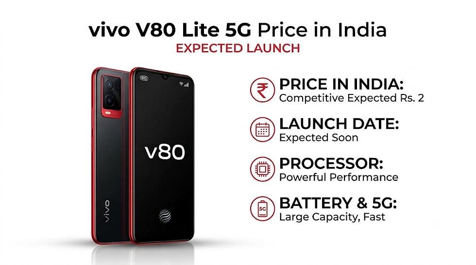 Unpacking the vivo V80 Lite 5G Price in India: Expected Price, Launch Date & Key Features