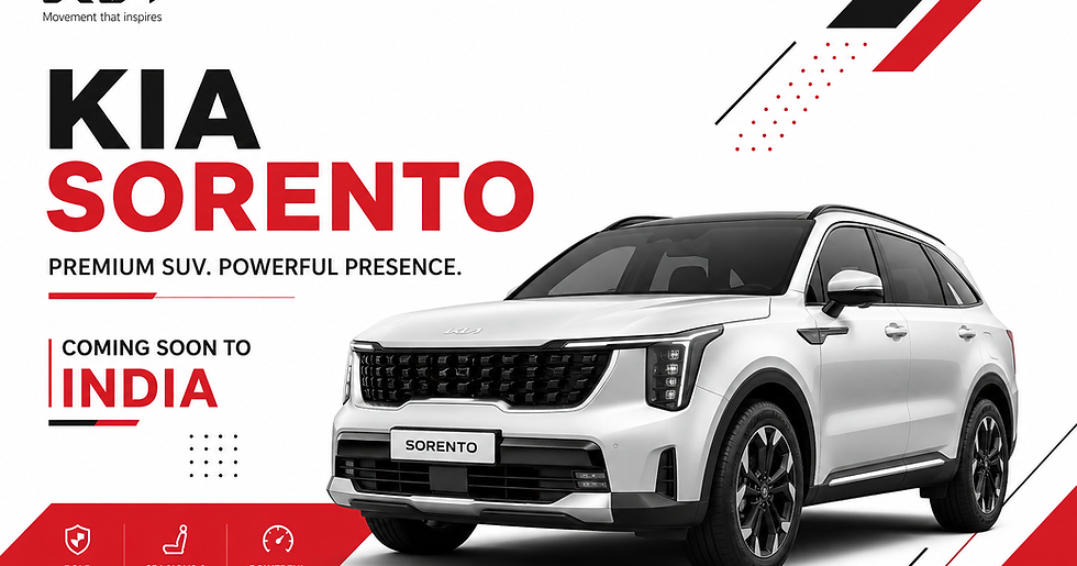 Everything You Need to Know About the Upcoming Launch of kia sorento india