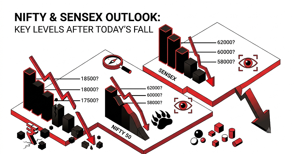 Nifty 50 and Sensex Outlook: Key Levels Investors Should Watch After Today’s Fall – A Comprehensive Analysis