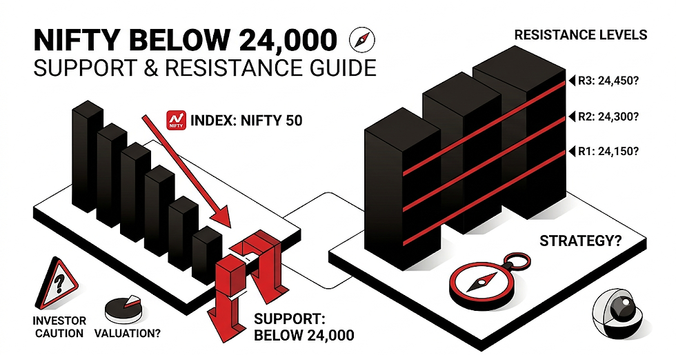 Nifty Below 24,000: What Investors Should Know About Support and Resistance Levels – A Comprehensive Guide
