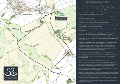 Swanborough Lakes Walking Map