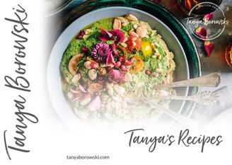 Tanya's Recipes, Front and Back Cover Design