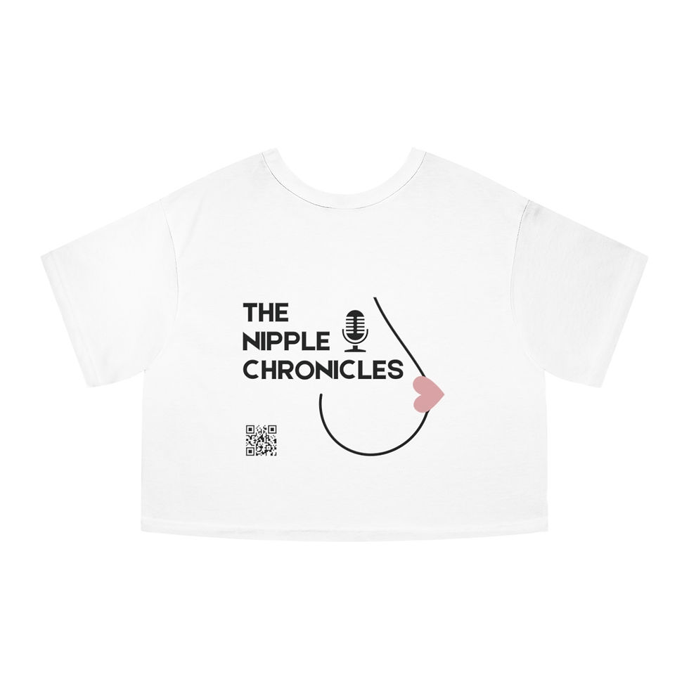 Thumbnail: The 'I Heart Nipples' Women's Cropped T-Shirt