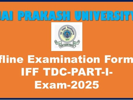 Offline Examination Form of Industrial Fish and Fisheries (Honours) TDC PART-I- Exam-2025