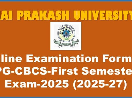 Online Apply for Examination Form of PG-CBCS-First Semester-Exam-2025 (Session: 2025-27)