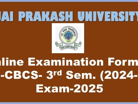 Online Apply for Examination Form of UG- CBCS - 3rd Semester-Exam-2025 (Session 2024-28)
