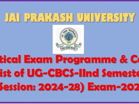Practical Examination Programme & Centre List of UG-CBCS-2nd Semester (2024-28)- Exam-2025