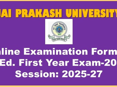 Apply Online Examination Form for B.Ed. First Year-Exam-2026 (Session: 2025-2027)