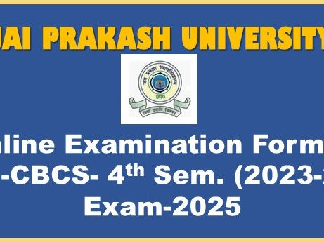 Online Apply for Examination Form of UG- CBCS - 4th Semester-Exam-2025 (Session 2023-27)