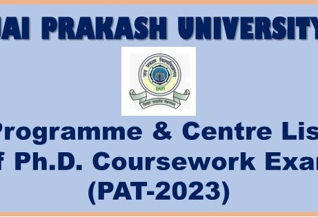 Programme & Centre List of Ph.D. Coursework Exam (PAT-2023)