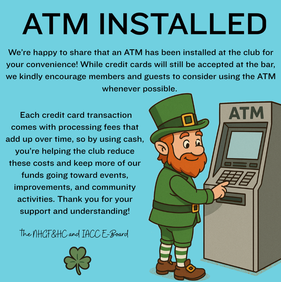 ATM Installed at the Club