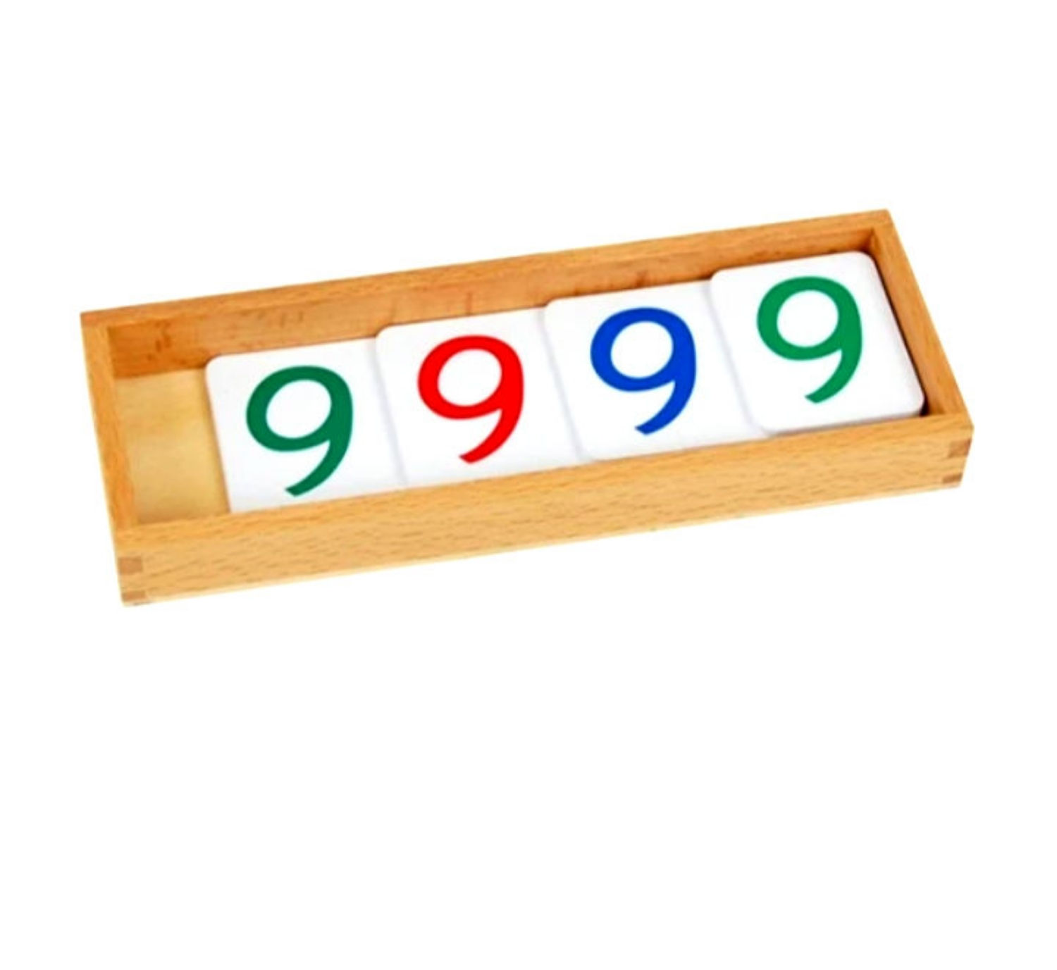 Large PVC number cards