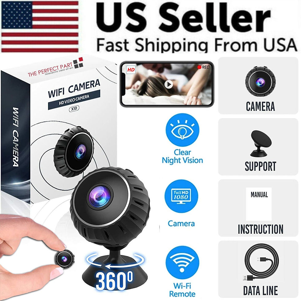 Thumbnail: Mini Hidden Spy Nanny Camera Wireless Nanny Cam WiFi Home Security HD 1080P DVR