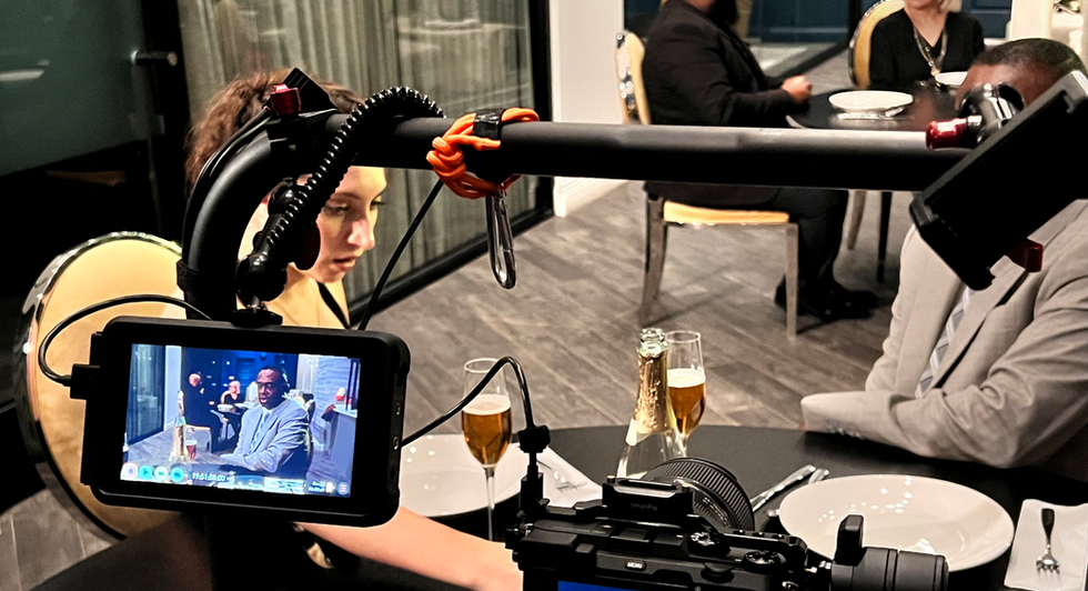 Camera behind the scenes