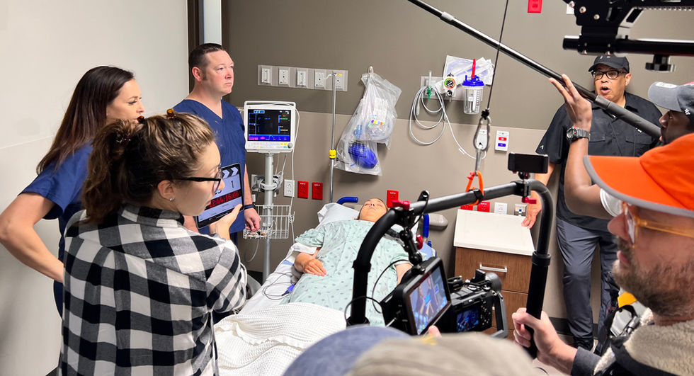 Hospital christian film school set