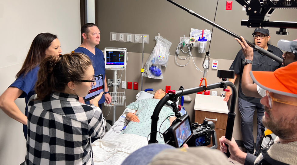 Hospital christian film school set