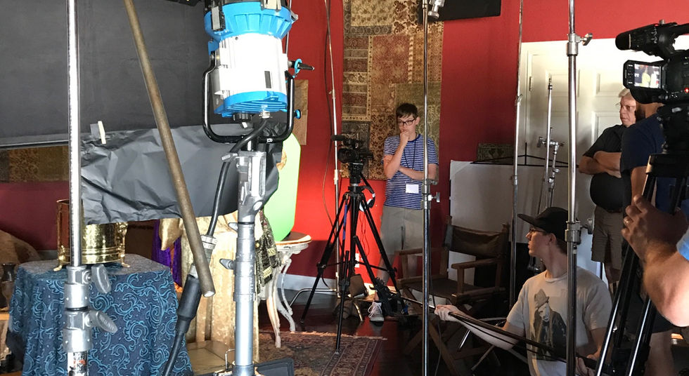 Cameras rolling on the film set