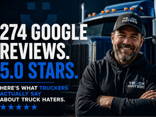 Truck Haters commercial truck tire customer satisfaction based on 274 Google reviews.