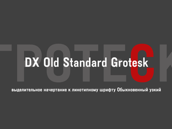 Шрифт Гротеск узкий/DXOldStandardGrotesk