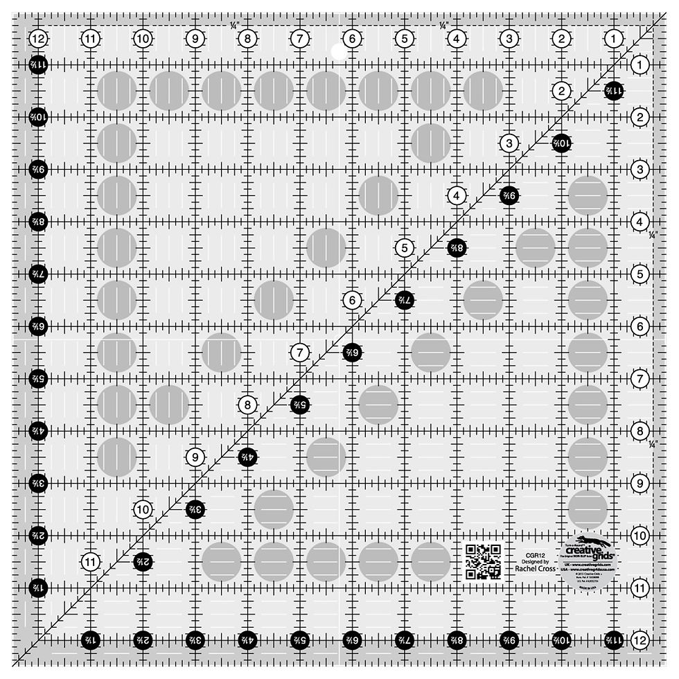 Creative Grids Quilt Ruler 12-1/2in * CGR12