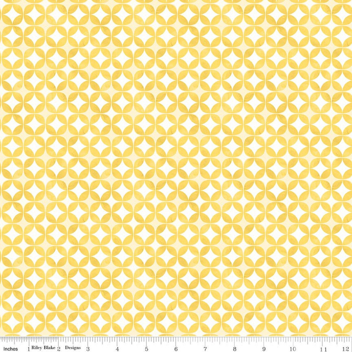 Riley Blake Designs * Painted Petals Geo Circles Yellow * C17593-YELLOW