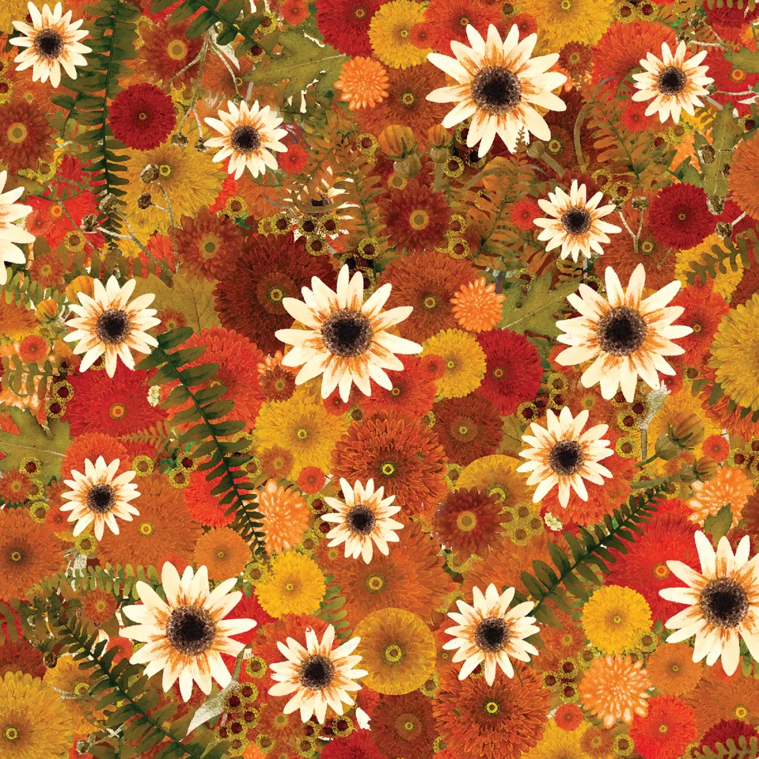 3 Wishes * Homestead Harvest Sunlit Harvest Floral *  24584MLT