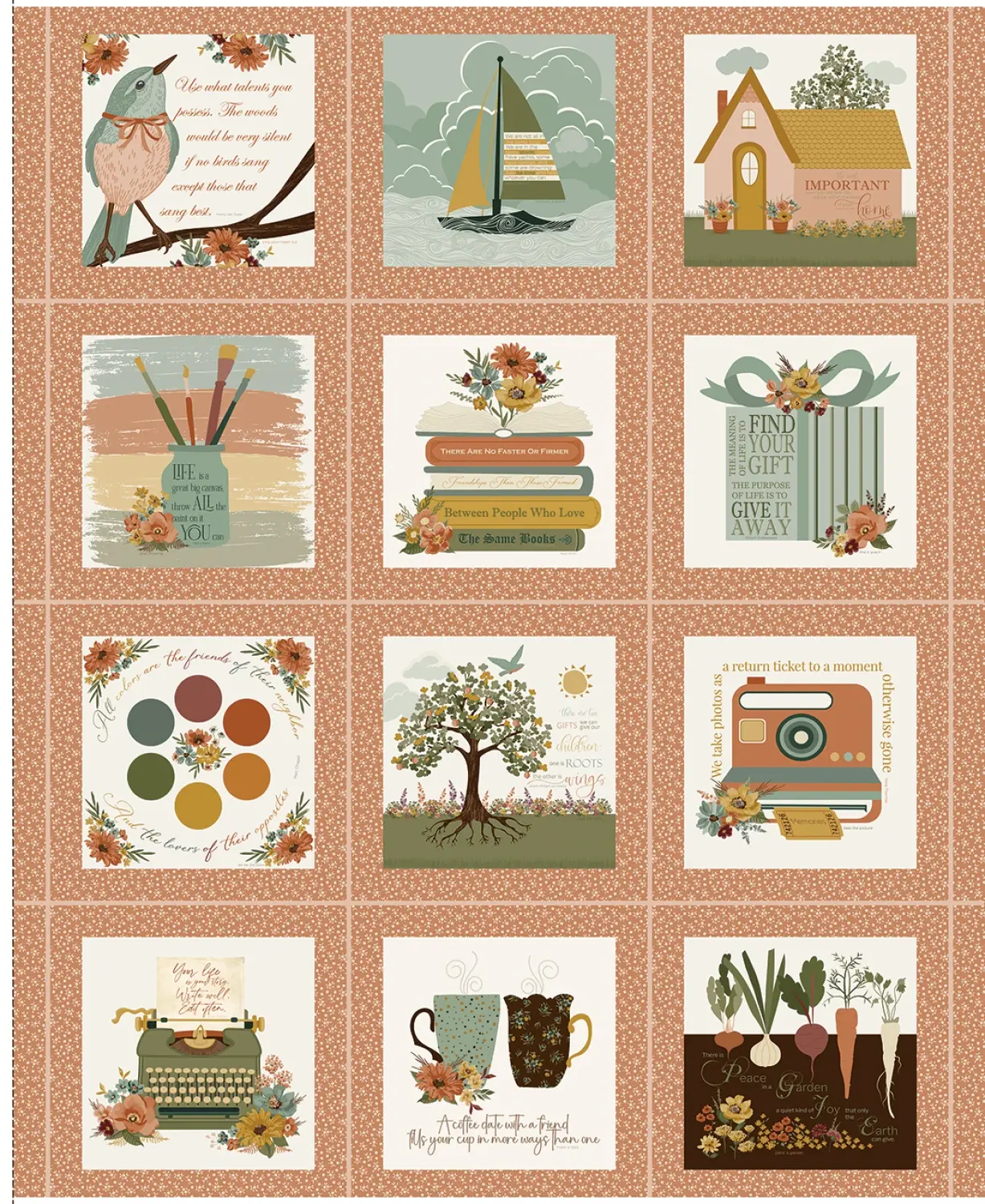 Riley Blake Designs * Worth Repeating Panel * P18267-PANEL