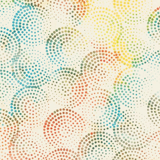 Hoffman Bali Batik Dot Circle Sunset S2326-151