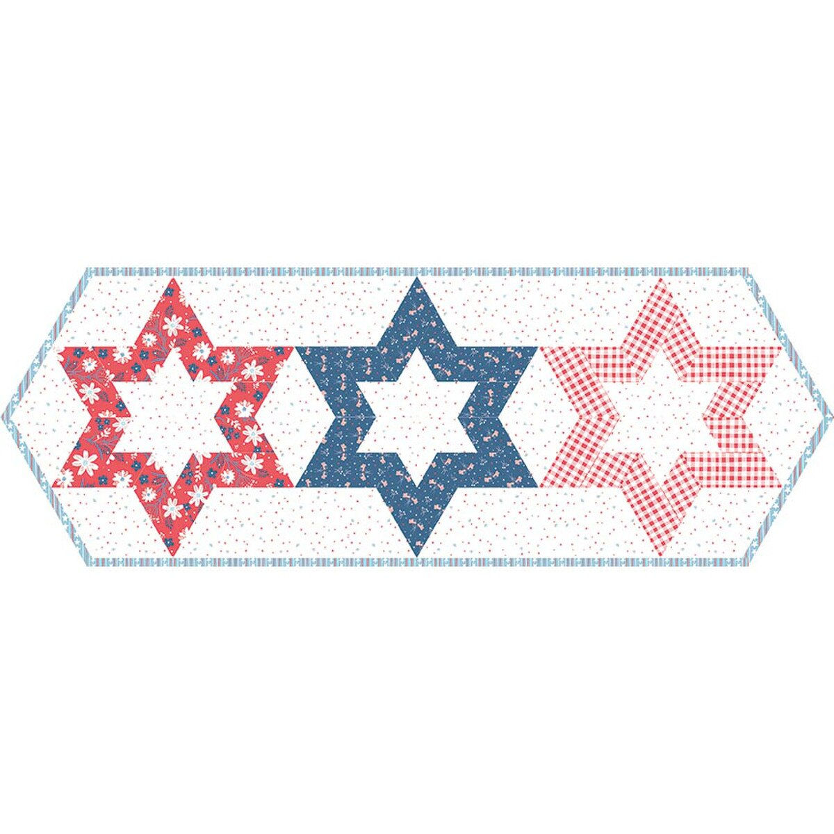 The Quilted Life * Hollow Star Table Runner Pattern * P273-HOLLOWSTAR