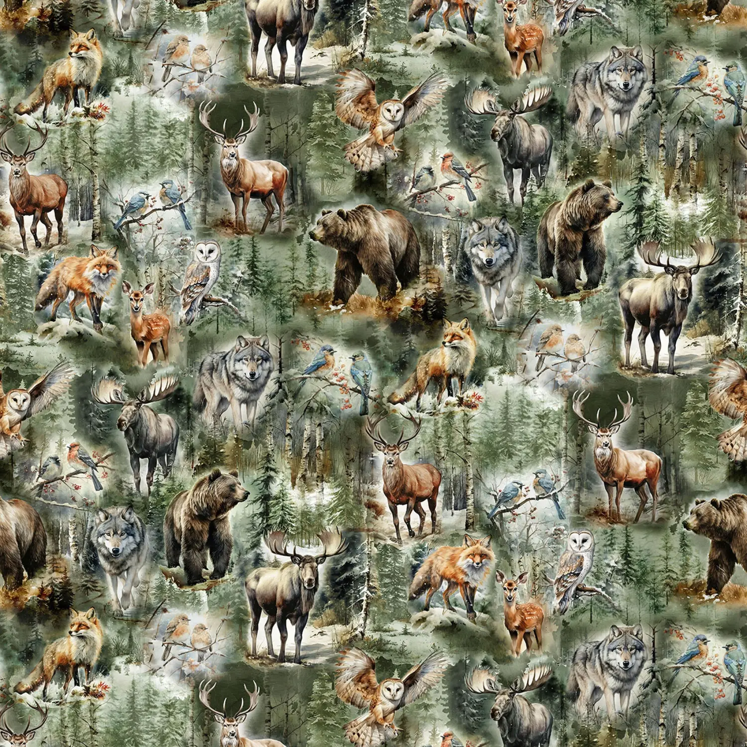 Hoffman * Woodland Stag And Stone * Y5798-728