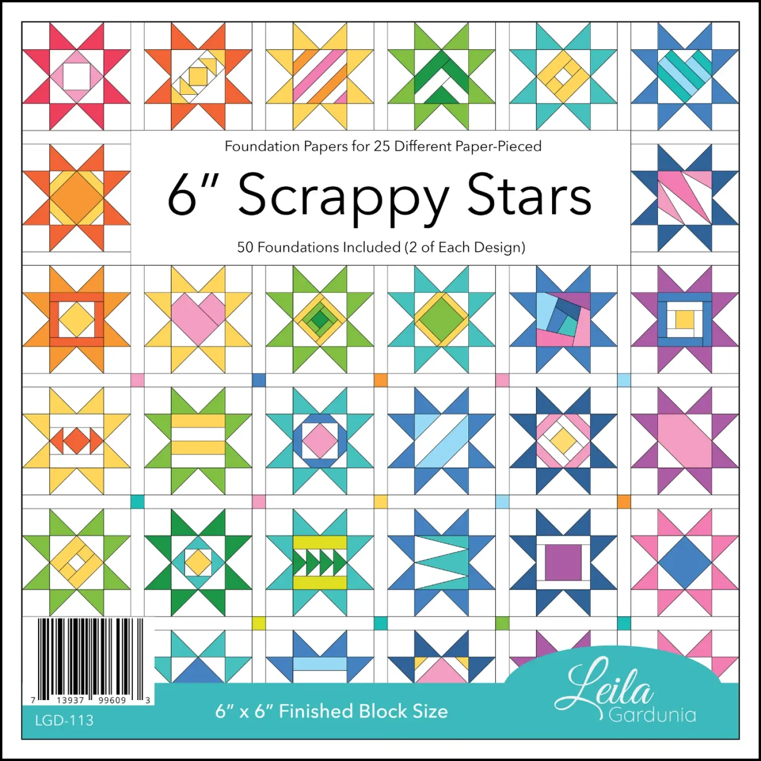 Leila Gardunia * 6in Scrappy Starts Foundation Papers * LGD-113