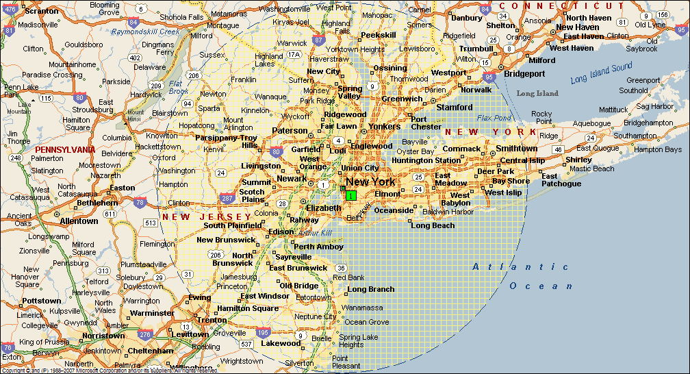 Areas Of Service- New York City and New Jersey
