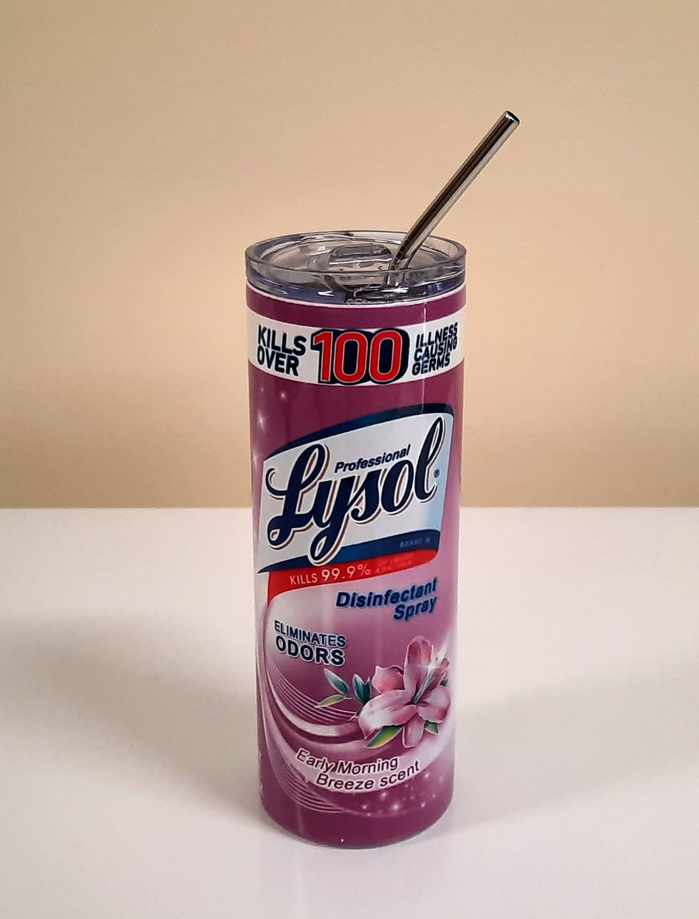Thumbnail: Purple Lysol Chemical Tumbler, Skinny, Vacuum Tight Lid 20