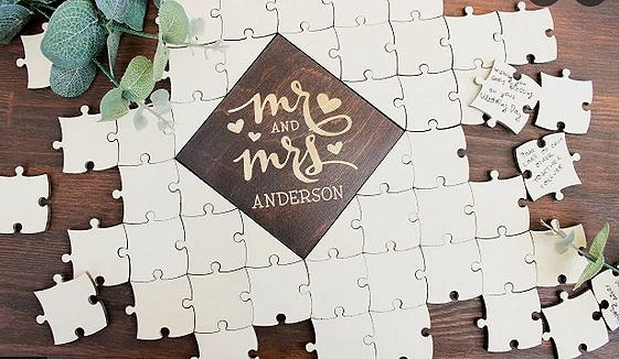 Thumbnail: Wedding Puzzle Guest Book Sign In (with Box)