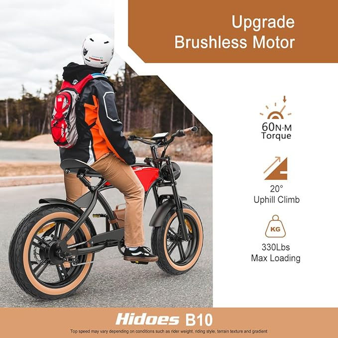 "Hidoes B10 Fat Tire Electric Bike for Adults: Power and Comfort"