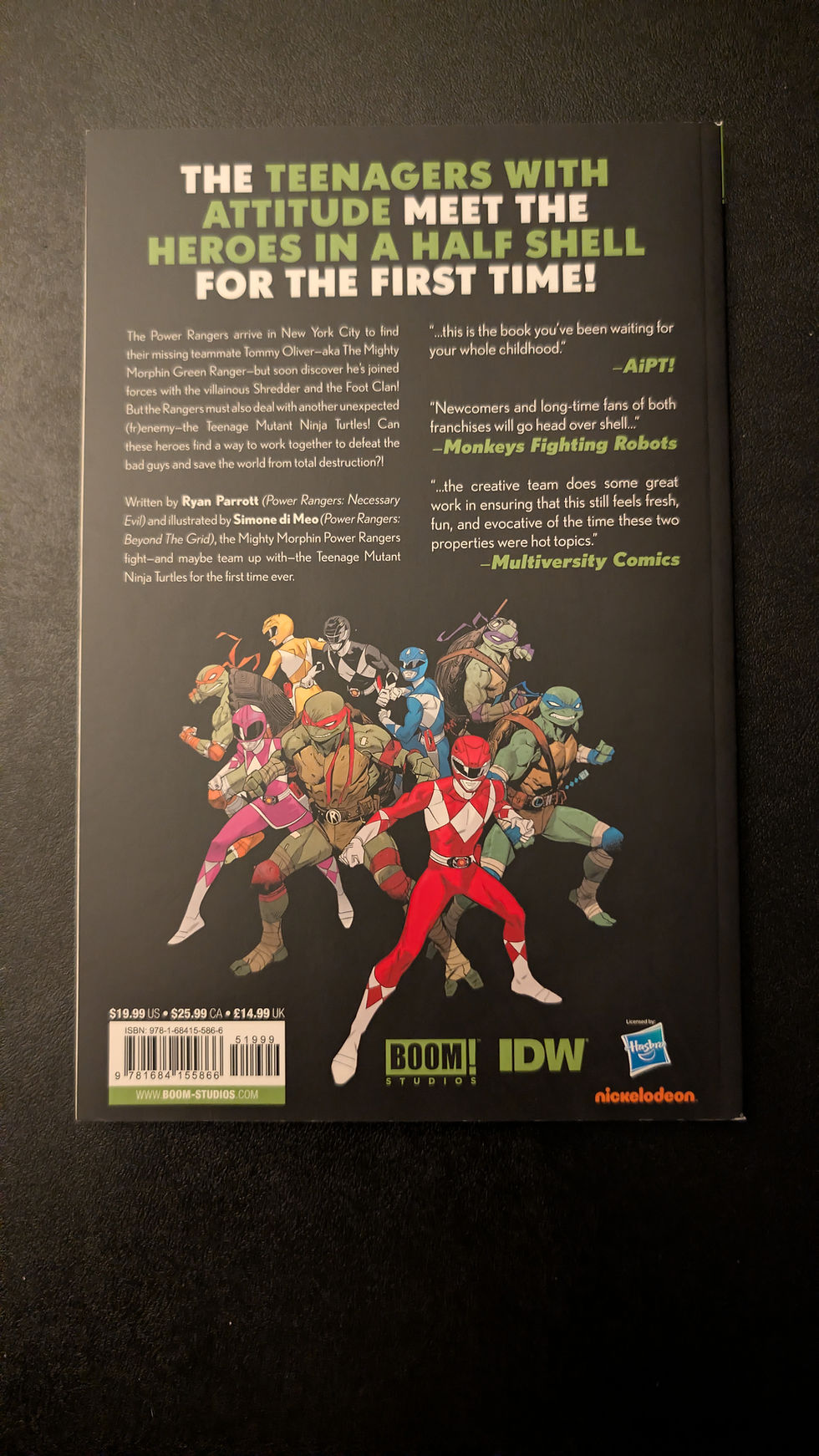 Thumbnail: Mighty Morphin Power Rangers / Teenage Mutant Ninja TPB (2020)