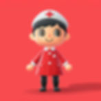 Red Cross male Nurse in animal crossing