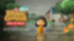 Logo with Huricane Girl in animal crossing