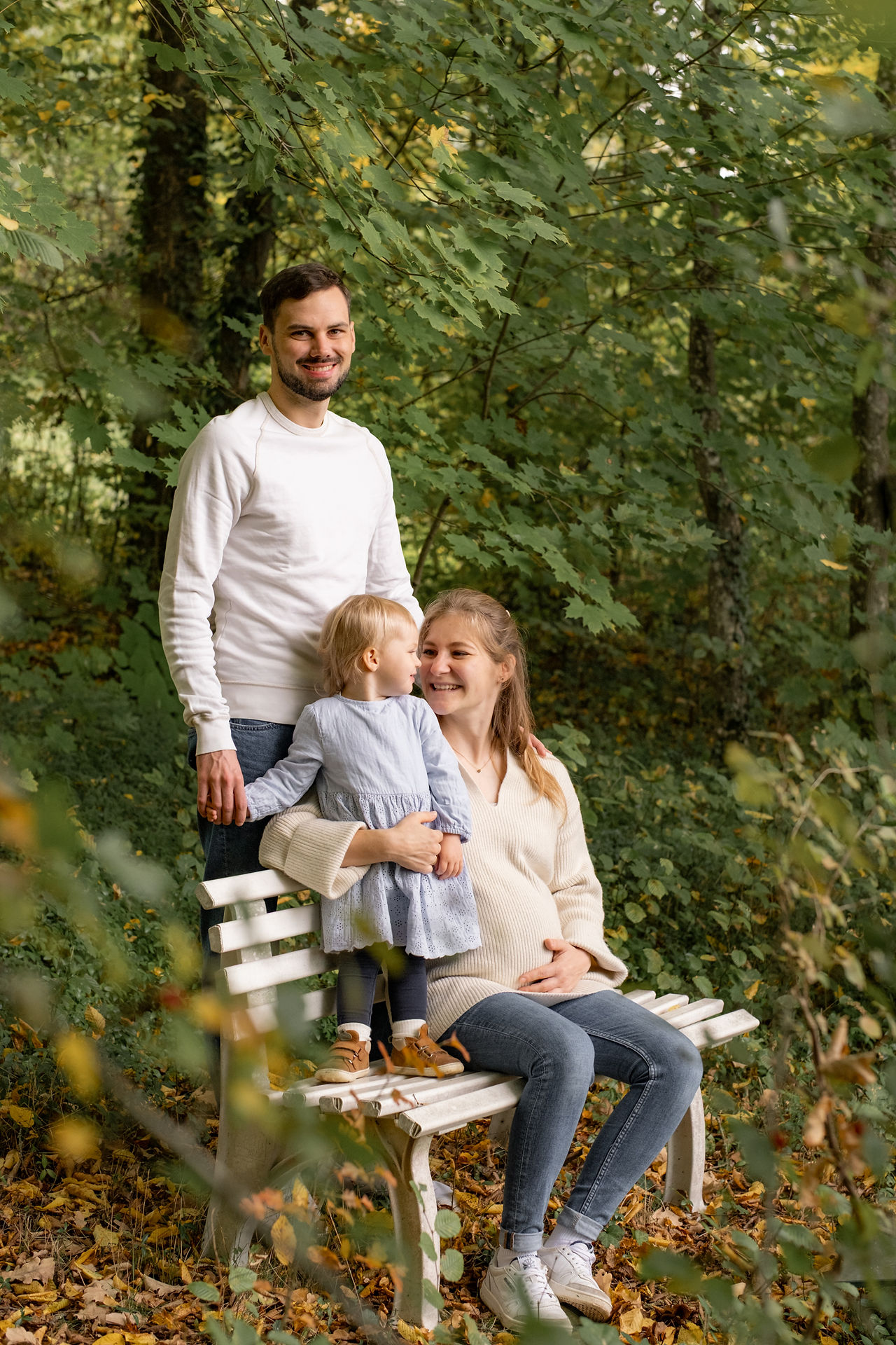 Babybauchshooting Herrenberg mit Familie