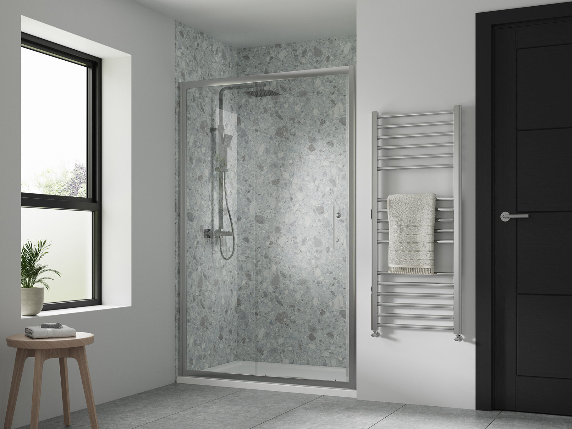 Hapi6 V2 Sliding Shower Door