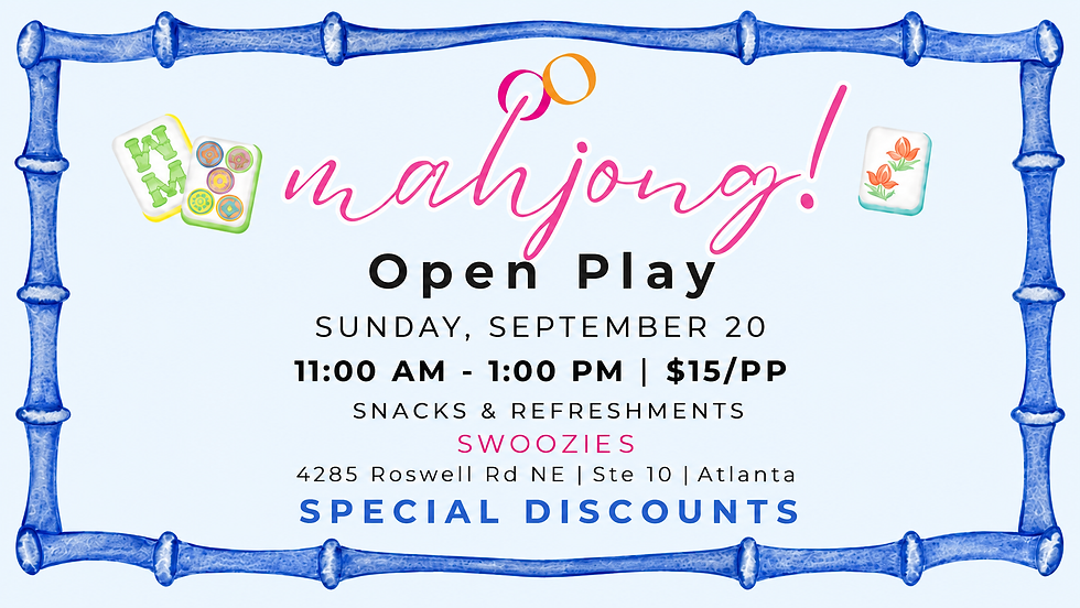Open Play @ Swoozies Sunday September 20th, 11:00 - 1:00