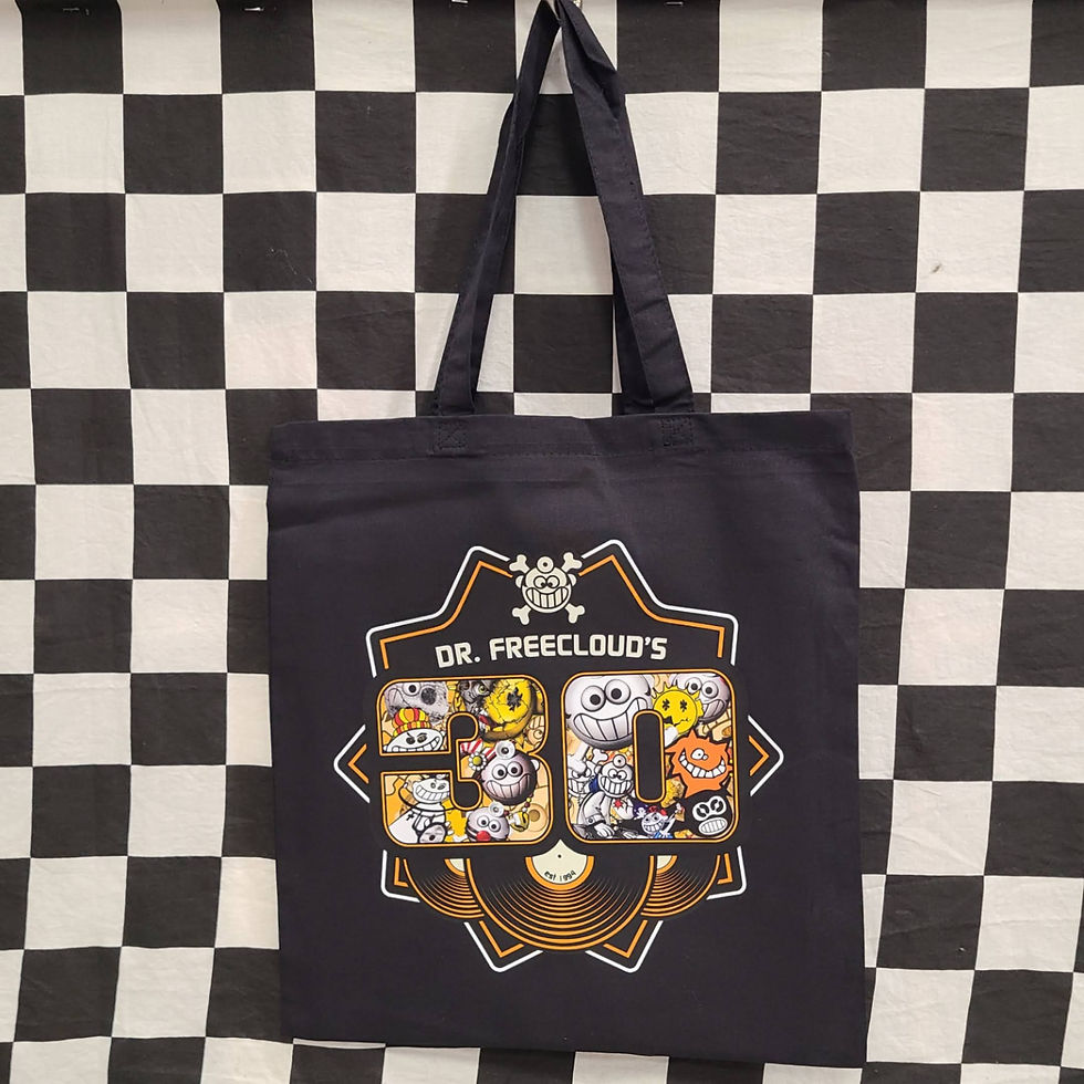 Thumbnail: Dr. Freecloud's "30th Anniversary (V.1)" Totebags