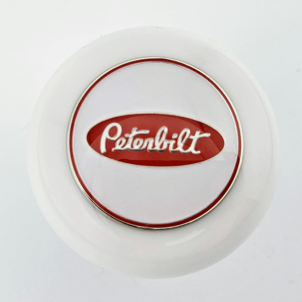 Solid White Hanco "Style" Peterbilt Shift Knob Metal Flake City